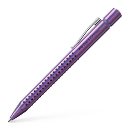 Golyóstoll FABER GLAM Grip gyöngyház lila színű test, írásszín kék, vonalvastagság: XB