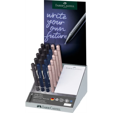 Golyóstoll FABER Grip 2011 kék színű test, írásszín kék, vonalvastagság: XB