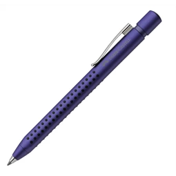 Golyóstoll Faber-Castell Grip 2011 metál kék test, írásszín fekete, vonalvastagság: F