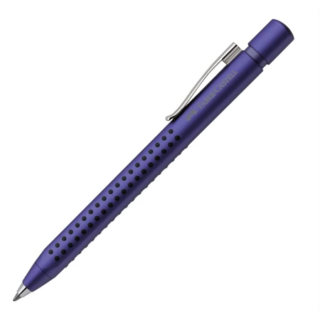 Golyóstoll Faber-Castell Grip 2011 metál kék test, írásszín fekete, vonalvastagság: F