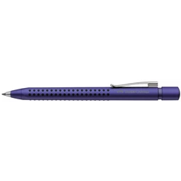 Golyóstoll Faber-Castell Grip 2011 metál kék test, írásszín fekete, vonalvastagság: F