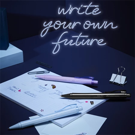 Golyóstoll Faber-Castell Daily Ball égkék színű test, írásszín kék, vonalvastagság: XB