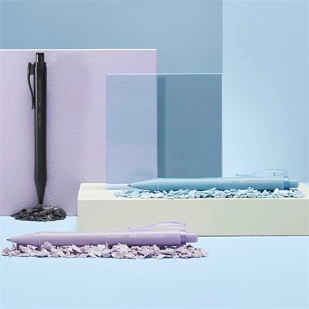 Golyóstoll Faber-Castell Daily Ball lila színű test, írásszín kék, vonalvastagság: XB