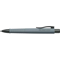 Golyóstoll Faber-Castell Poly Ball kőszürke színű test, írásszín kék, vonalvastagság: XB