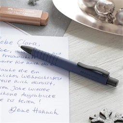 Golyóstoll Faber-Castell Poly Ball navy kék színű test, írásszín kék, vonalvastagság: XB