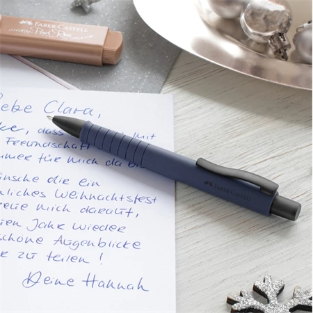 Golyóstoll Faber-Castell Poly Ball navy kék színű test, írásszín kék, vonalvastagság: XB