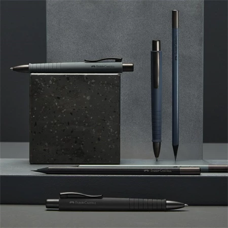 Golyóstoll Faber-Castell Poly Ball navy kék színű test, írásszín kék, vonalvastagság: XB