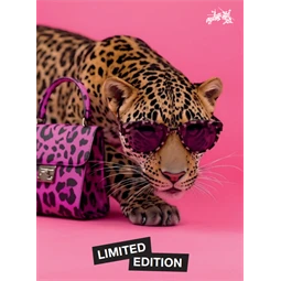 Golyóstoll Faber-Castell Poly Ball Leo Edition, párduc mintás barna test, írásszín kék, vonalvastagság XB Natural Instin