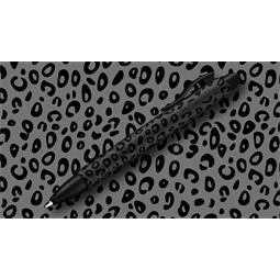 Golyóstoll Faber-Castell Poly Ball Leo Edition, párduc mintás fekete test, írásszín kék, vonalvastagság XB, Urban Jungle