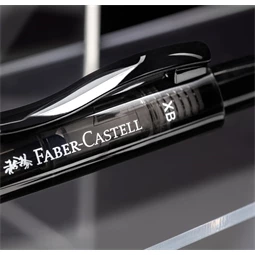 Golyóstoll Faber-Castell Poly Ball View fekete test, írásszín kék, vonalvastagság: XB