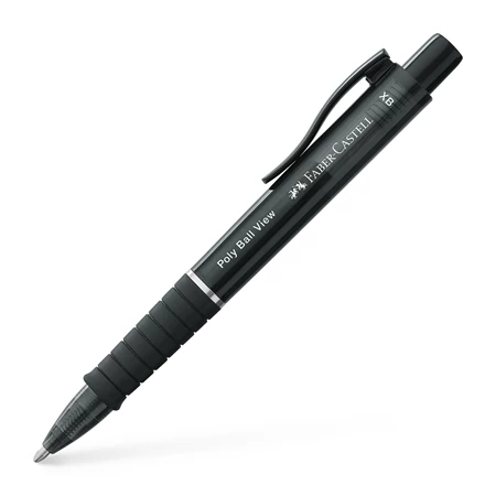 Golyóstoll Faber-Castell Poly Ball View fekete test, írásszín kék, vonalvastagság: XB