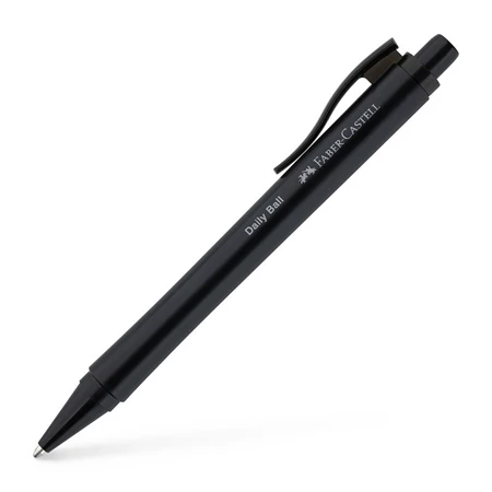 Golyóstoll Faber-Castell Daily Ball fekete színű test, írásszín kék, vonalvastagság: XB