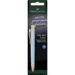 Golyóstoll Faber-Castell Polly Ball Urban vegyes színek, írásszín kék, bliszterben, vonalvastagság: XB
