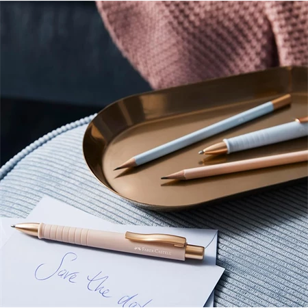Golyóstoll Faber-Castell Poly Ball rózsaszín színű test, írásszín kék, vonalvastagság: XB
