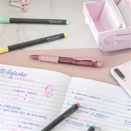 Golyóstoll Faber-Castell Poly Ball View rózsa árnyékok test, írásszín kék, vonalvastagság: XB