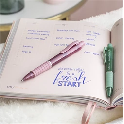 Golyóstoll Faber-Castell Poly Ball View rózsa árnyékok test, írásszín kék, vonalvastagság: XB