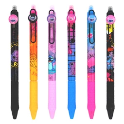 Golyóstoll Lilo és Stitch radírozható fekete-kék mintás COOLPACK