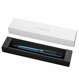 Golyóstoll PELIKAN Jazz Noble Elegance fém, díszdobozban, Aqumarine, kék tollbetéttel