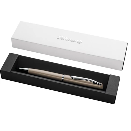 Golyóstoll PELIKAN Jazz Noble Elegance fém, díszdobozban, Taupe, kék tollbetéttel