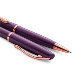 Golyóstoll PELIKAN Jazz Noble Elegance fém, díszdobozban, Viola, kék tollbetéttel