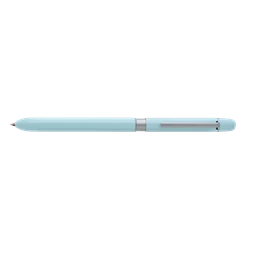 Golyóstoll PENAC multifunkciós-3, PENAC MS-107 piros és kék 0,24mm toll + 0,5mm-es nyomósirón, kékfém tolltest