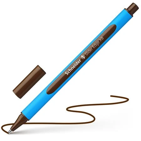 Golyóstoll SCHNEIDER Slider Edge XB 0,7 mm, kupakos barna
