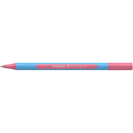 Golyóstoll SCHNEIDER Slider Edge XB 0,7 mm, kupakos pastel flamingó