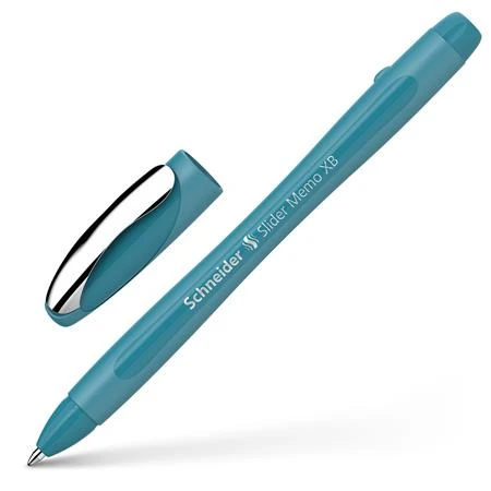 Golyóstoll SCHNEIDER Slider Memo 0,7 mm, kupakos pávakék