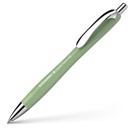 Golyóstoll SCHNEIDER Slider Rave 0,7 mm, nyomógombos, organikus zöld
