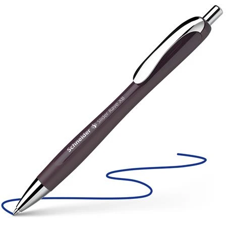 Golyóstoll SCHNEIDER Slider Rave 0,7 mm, nyomógombos szilva lila
