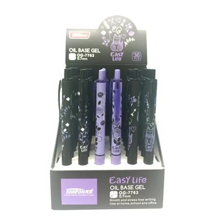 Golyóstoll TenFon EasyLife cica 0,7mm vegyes színek