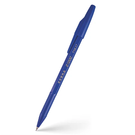 Golyóstoll ZEBRA  B1000 0,7mm, kupakos kék, írásszín kék 0,24 vonalvastagság