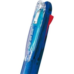 Golyóstoll ZEBRA 4 színű, Clip on Slim 4C, 0,24 írásvastagság, kék test