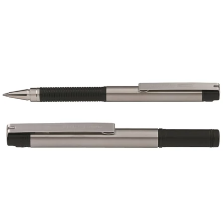 Golyóstoll ZEBRA F-301 Compact, 0,24 írásvastagság, acél tolltest, acél tolltest