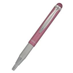 Golyóstoll ZEBRA Telescopic Stylus Metál, teleszkópos rózsaszín, kék írásvastagság 0,24 mm