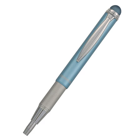 Golyóstoll ZEBRA Telescopic Stylus Metál, teleszkópos világoskék, kék írásvastagság 0,24 mm