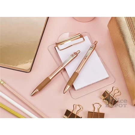 Golyóstoll ZEBRA Z-Grip Smooth 0,7 mm írásvastagság, nyomógombos, 2db/csomag Rose Gold/Blue, kék tinta