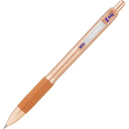 Golyóstoll ZEBRA Z-Grip Smooth 0,7 mm írásvastagság, nyomógombos, 2db/csomag Rose Gold/Blue, kék tinta