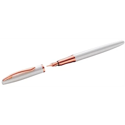 Golyóstoll + töltőtoll PELIKAN Jazz Noble Elegance fém, díszdobozban, gyöngy - rosegold kiegészítóvel, kék tollbetéttel