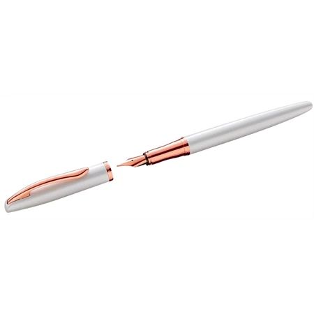 Golyóstoll + töltőtoll PELIKAN Jazz Noble Elegance fém, díszdobozban, gyöngy - rosegold kiegészítóvel, kék tollbetéttel