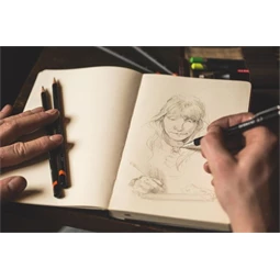 Grafitbél szett, 0,5 mm, HB, 2B, DERWENT "Precision"  + 3 tartalék radír