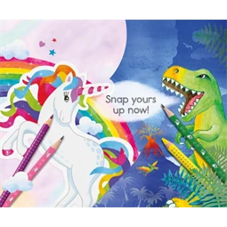 Grafitceruza Faber-Castell háromszögletű Unikornis + Dinoszaurusz HB vastag