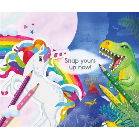 Grafitceruza Faber-Castell háromszögletű Unikornis + Dinoszaurusz HB vastag