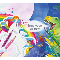 Grafitceruza Faber-Castell háromszögletű Unikornis + Dinoszaurusz HB vékony