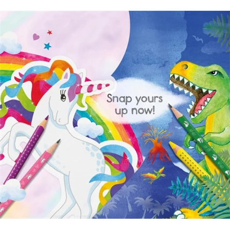 Grafitceruza Faber-Castell háromszögletű Unikornis + Dinoszaurusz HB vékony