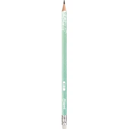 Ceruza MAPED Black Peps Glitter Deco test, radírral, HB, háromszögletű,  vegyes pasztell színek 1db