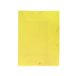 Gumis mappa A/4 15mm PVC, sárga