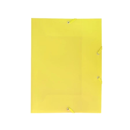 Gumis mappa A/4 15mm PVC, sárga