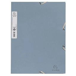 Gumis mappa A/4 EXACOMPTA 15mm gerinc, karton prespán 400 gr/m2 Autentik szürkéskék