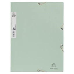 Gumis mappa A/4 EXACOMPTA 15mm gerinc, karton prespán 400 gr/m2 Autentik zsálya